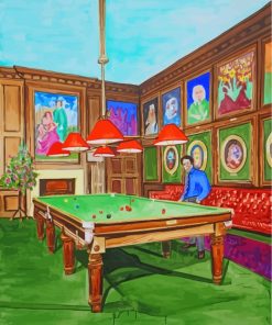 The Pool Room paint by numbers