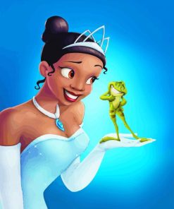 The Princess Tiana And The Fog paint by numbers
