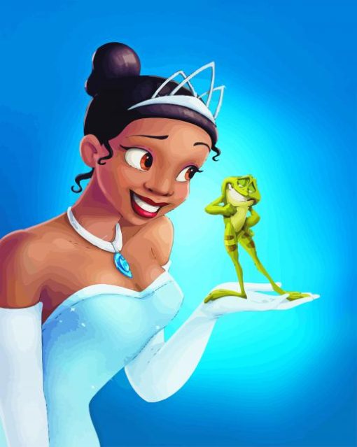 The Princess Tiana And The Fog paint by numbers