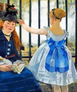The Railway By Manet paint by numbers