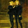 The Two Princes Edward and Richard in the Tower paint by numbers