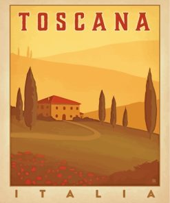 Toscana Italy paint by numbers