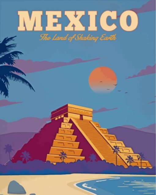 Mexico Poster paint by numbers