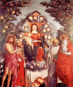 Trivulzio Madonna By Mantegna paint by numbers