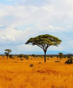 Tsavo East National Park Kenya paint by numbers