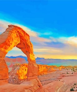 Utah Arches National Park paint by numbers