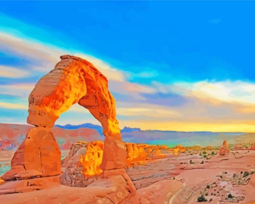 Utah Arches National Park paint by numbers