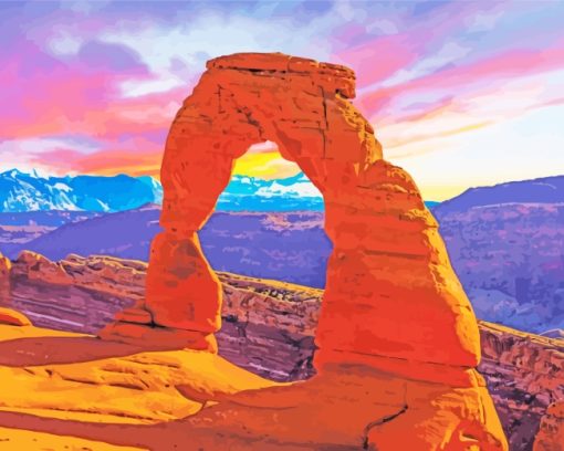 Utah Arches paint by numbers