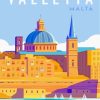 Valletta Malta paint by numbers