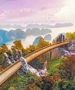 Vietnam Alpaca Bridge paint by numbers