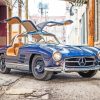 Vintage Mercedes paint by numbers