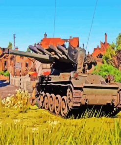 War Thunder Military Tank paint by numbers