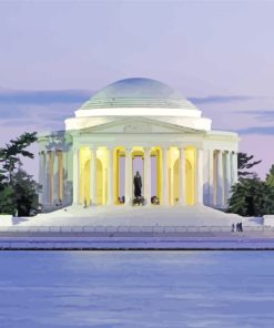 Washigton Thomas Jefferson Memorial paint by numbers