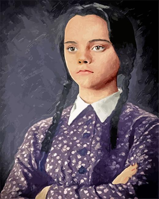 Wednesday The Addams Family paint by numbers