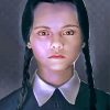 Wednesday From The Addams Family paint by numbers