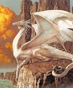 White Dragon paint by numbers