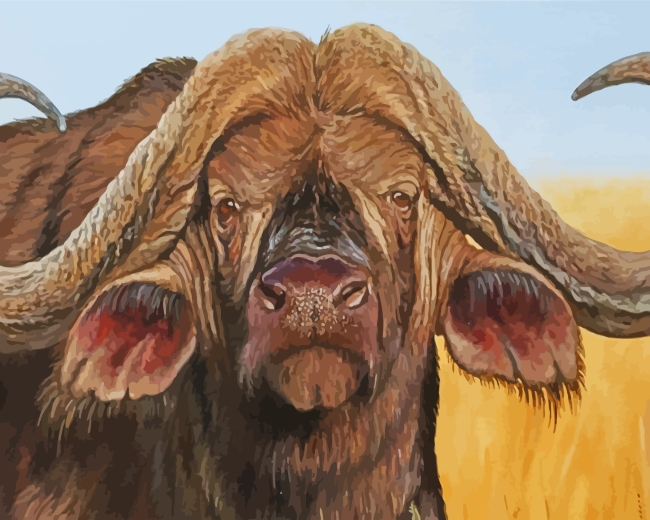 Wild Buffalo paint by numbers