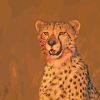 Wild Cheetah Animal paint by numbers
