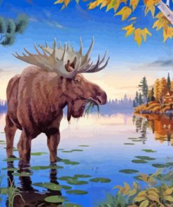 Wildlife Moose paint by numbers