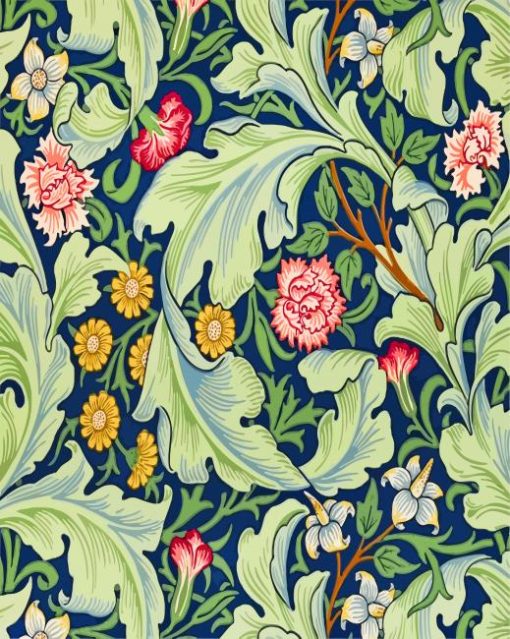 Leicester Green By William Morris-paint-by-numbers
