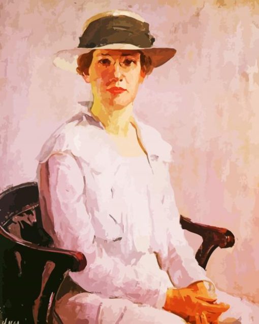 Woman By Herman Henry Wessel paint by numbers