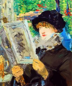 Woman Reading By Manet paint by numbers