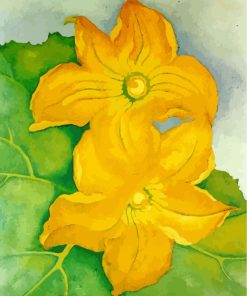 Yellow Flower Georgia O'Keeffe paint by numbers
