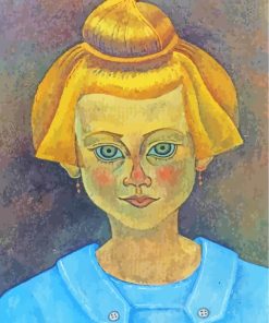 Young Girl Portrait Miro Art paint by numbers