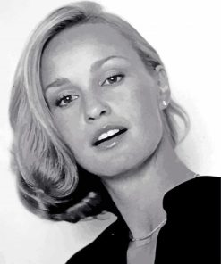 Young Jessica Lange paint by numbers