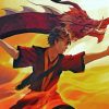 Zuko And Dragon Anime paint by numbers
