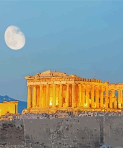 Acropolis Of Athens Greece paint by numbers