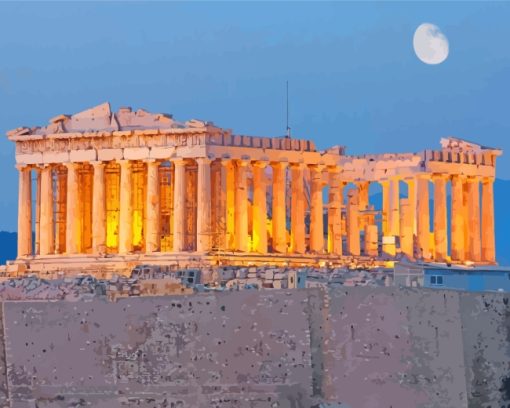 Acropolis Of Athens paint by numbers