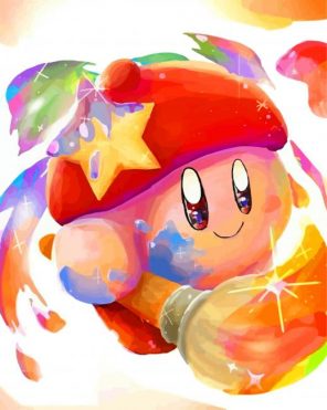 Adorable Kirby paint by numbers