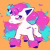 Adorable Ponyta paint by numbers
