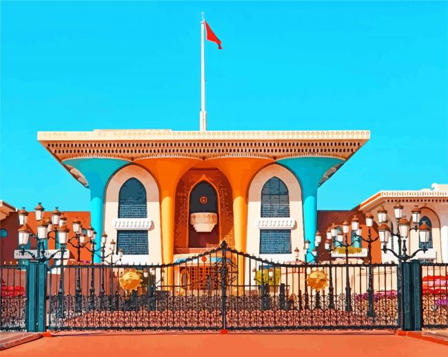 aesthetic-Al-Alam-Palace-oman-paint-by-numbers