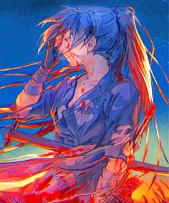 ﻿Aesthetic Hyakkimaru From The Anime Dororo paint by numbers