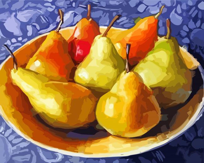 Aesthetic Pears Dessert paint by numbers