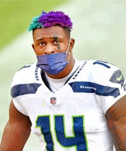 Aesthetic Seahawks Player paint by numbers