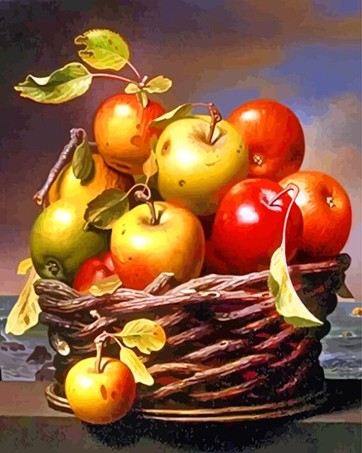Aesthetic Apples Fruit paint by numbers