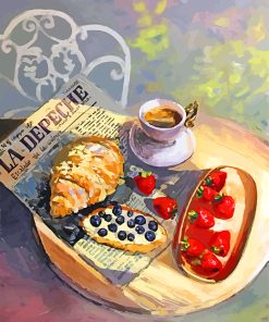 Aesthetic Tasty Breakfast paint by numbers