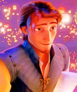 Aesthetic Flynn Rider Disney Animation paint by number