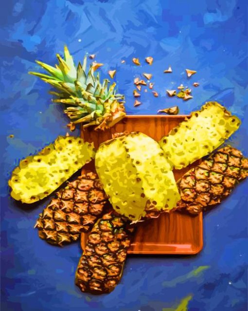 Aesthetic Ripe Pineapple paint by numbers