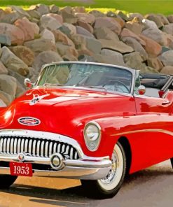 aesthetic-red-buick-skylark-paint-by-numbers