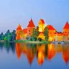 Aesthetic Trakai Island Castle paint by numbers