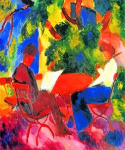 At The Garden Table Macke paint by numbers