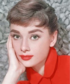 Audrey Hepburn Actress paint by numbers