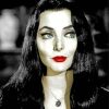 Beautiful Morticia Addams paint by numbers