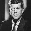 Black And White John F Kennedy paint by numbers