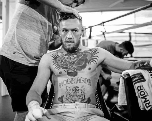 Black And White McGregor paint by numbers