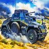 Black Panzer paint by numbers